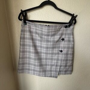LOFT Plaid Lined Skirt, Size 6